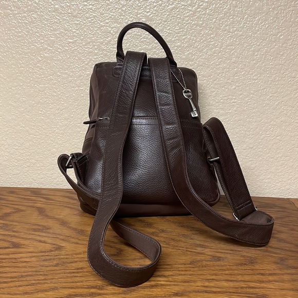 Vintage 1954  Fossil Brown Leather Backpack main image 14